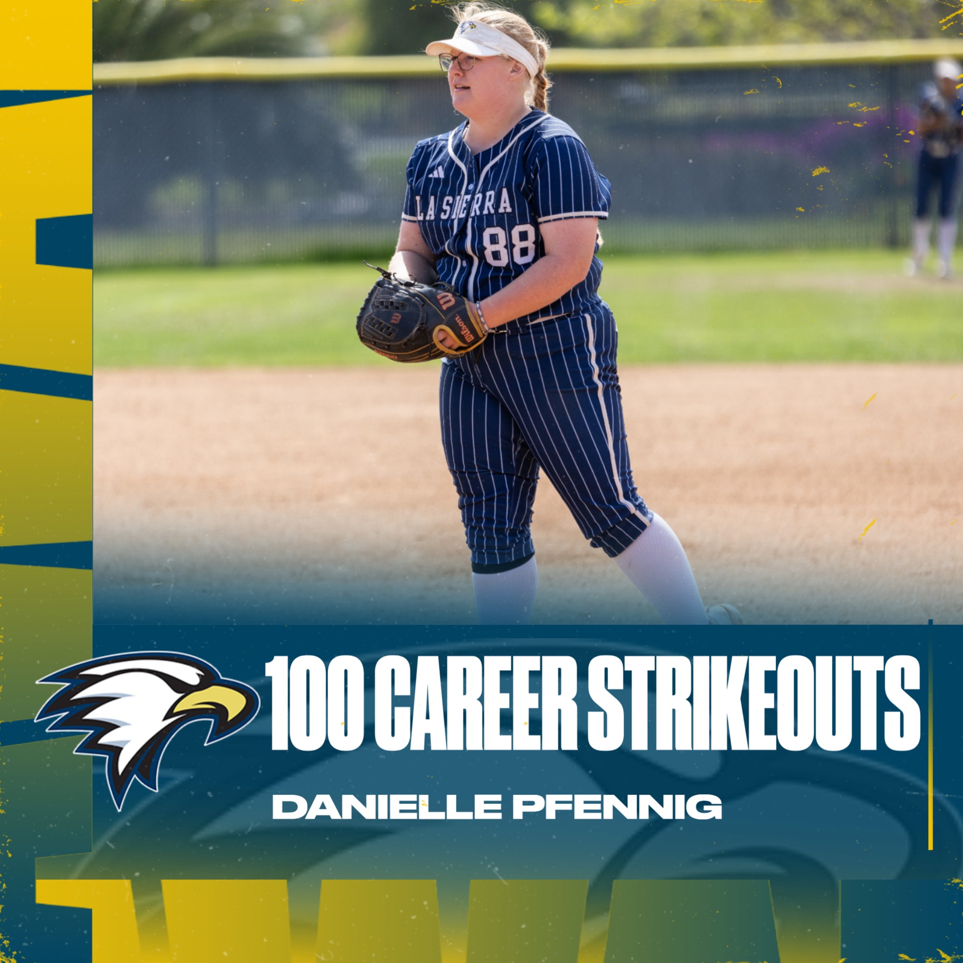 Danielle Pfennig 100 Career Strikeouts